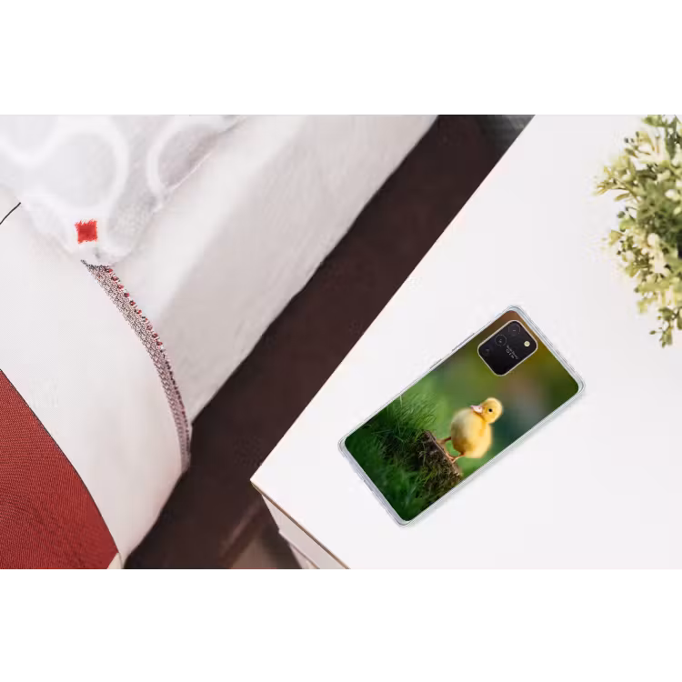 Kuiken - Eend - Geel - Gras Telefoonhoesje Samsung Galaxy S10 Lite klein -kamerS10Lite