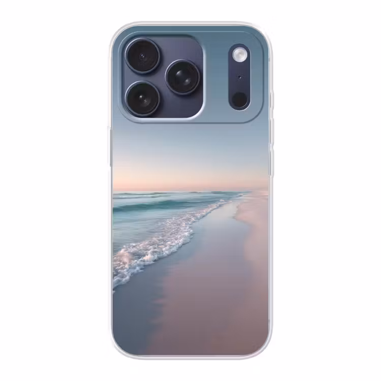 Kustlijn - Pastel - water Telefoonhoesje iPhone 17 Pro klein -3d