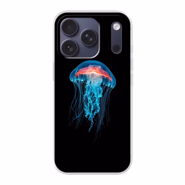 Kwal - Tentakels - Blauw - Licht Telefoonhoesje iPhone 17 Pro klein -3d