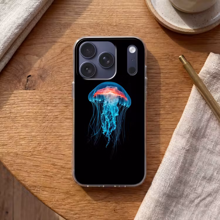 Kwal - Tentakels - Blauw - Licht Telefoonhoesje iPhone 17 Pro klein -sfeer1