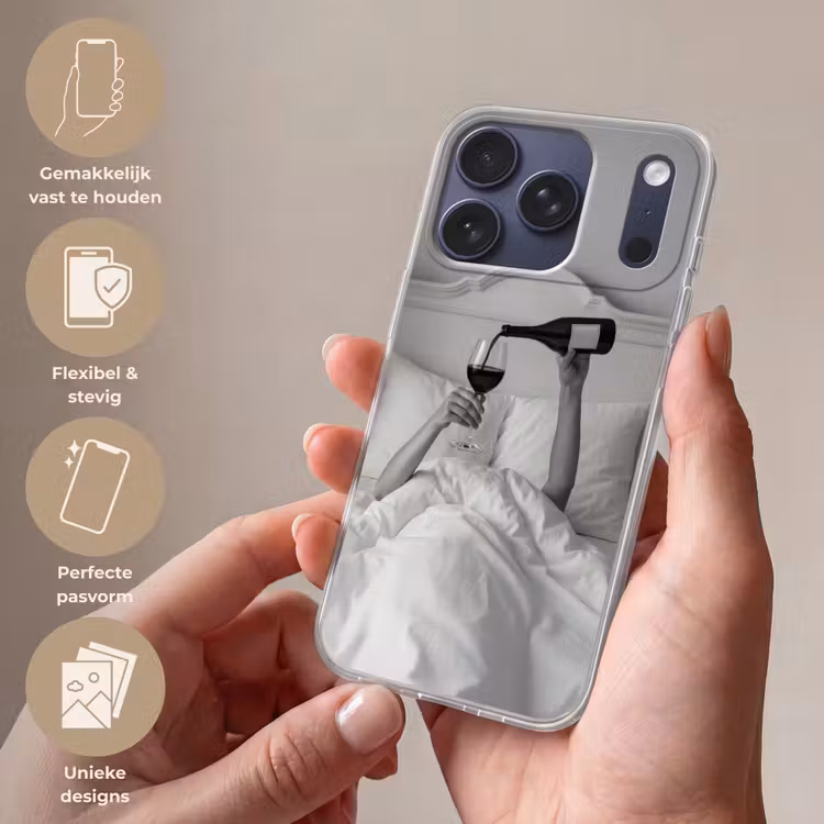 Lakens - Armen - Wijn - Glas Telefoonhoesje iPhone 17 Pro klein -sfeer3_NL