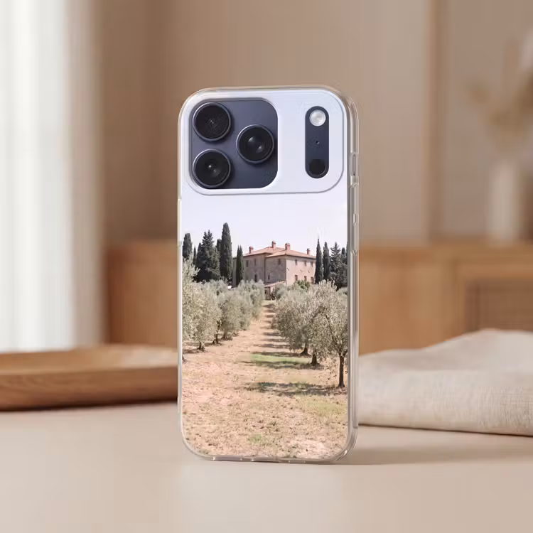 Telefoonhoesje - Landhuis - olijfboom - gaard - Landhuis - olijfboom - gaard Telefoonhoesje iPhone 17 Pro klein