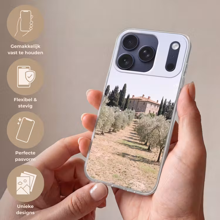 Telefoonhoesje - Landhuis - olijfboom - gaard - Landhuis - olijfboom - gaard Telefoonhoesje iPhone 17 Pro klein