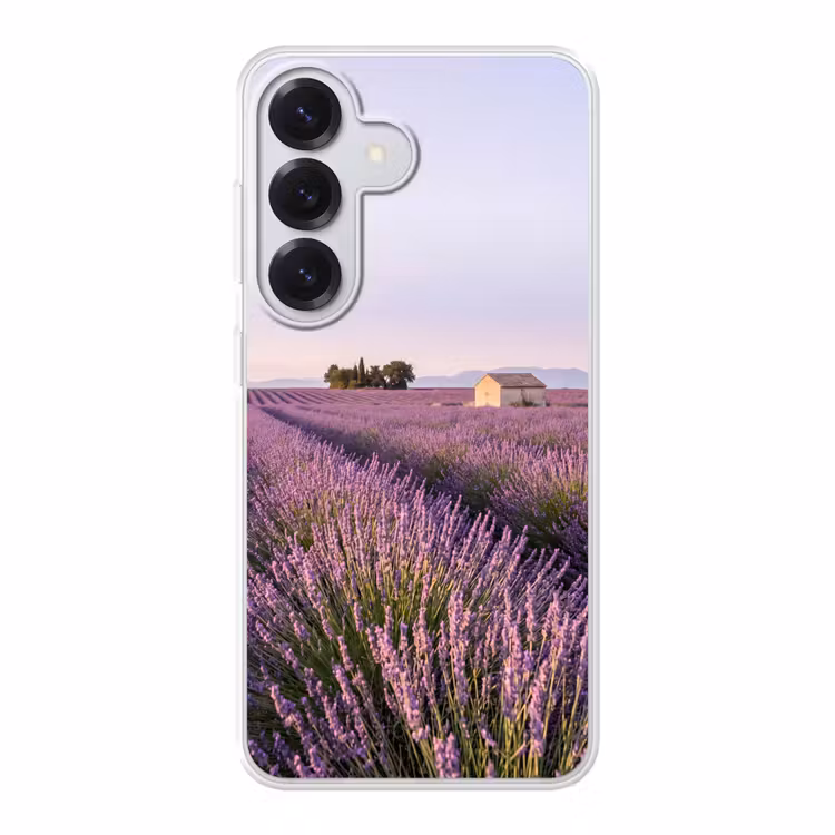 Lavendel - Landschap - Sereen - Paars Telefoonhoesje Samsung Galaxy S26 klein -3d