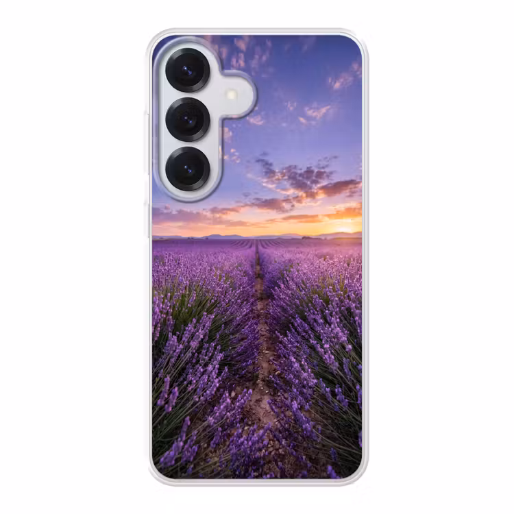 Lavendel - Veld - Natuur - Paars Telefoonhoesje Samsung Galaxy S26 klein -3d