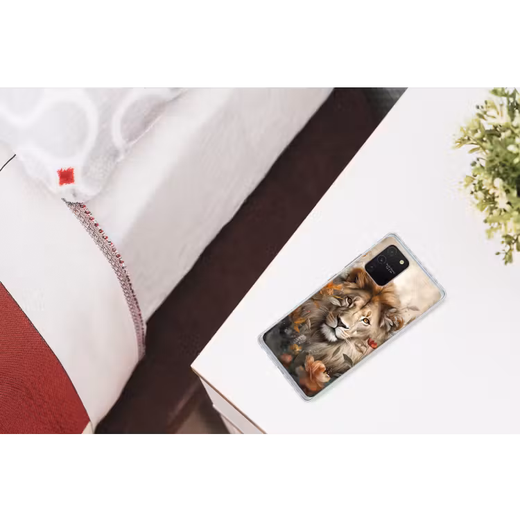 Leeuw - Wilde dieren - Planten - Natuur - Bloemen Telefoonhoesje Samsung Galaxy S10 Lite klein -kamerS10Lite