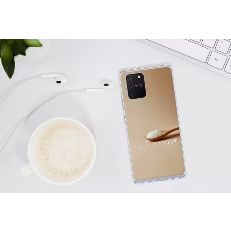 Lepel - Rijst - Hout - Beige Telefoonhoesje Samsung Galaxy S10 Lite klein -oordopS10Lite