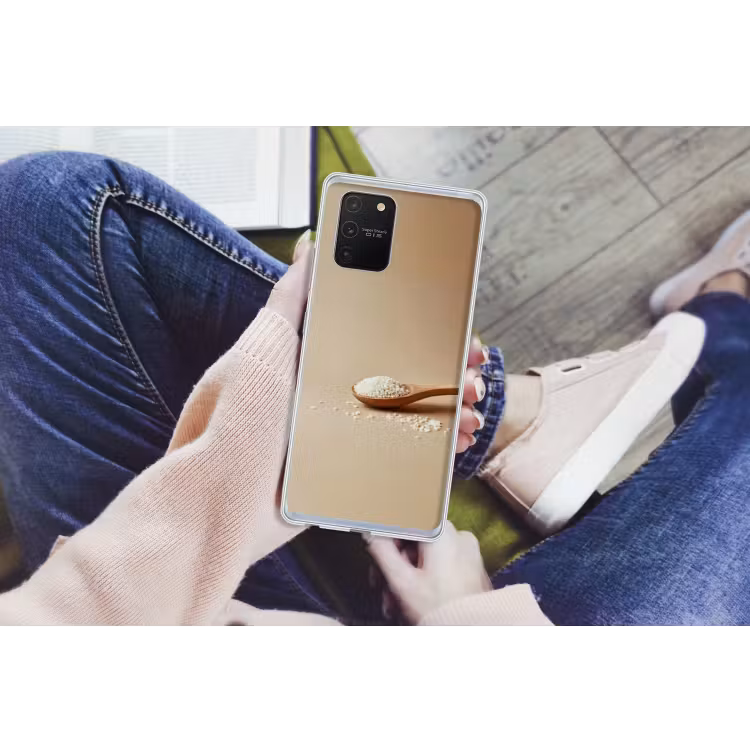 Lepel - Rijst - Hout - Beige Telefoonhoesje Samsung Galaxy S10 Lite klein -handS10Lite