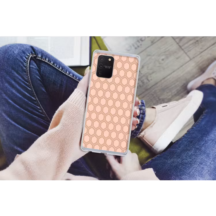 Lichtroze - Patroon - Symmetrisch Telefoonhoesje Samsung Galaxy S10 Lite klein 364 -handS10Lite