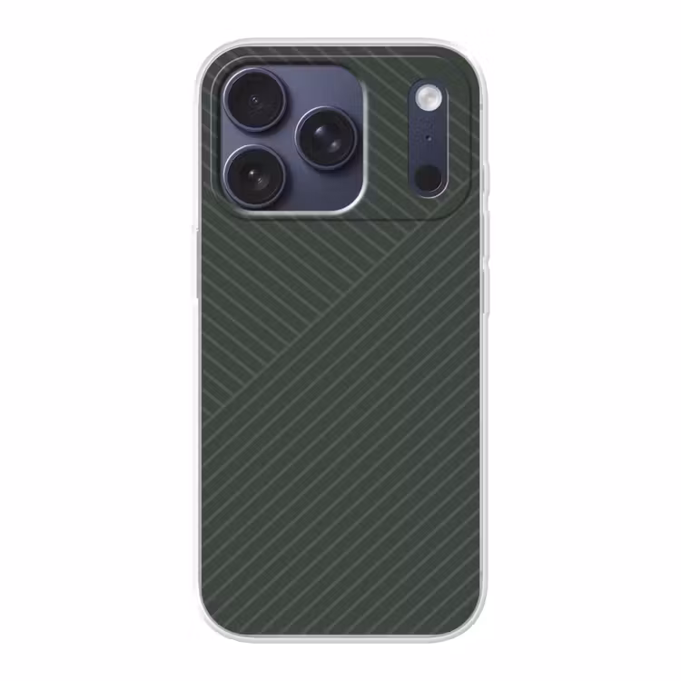 Lijnen - Abstract - Groen - Minimalistisch Telefoonhoesje iPhone 17 Pro klein -3d
