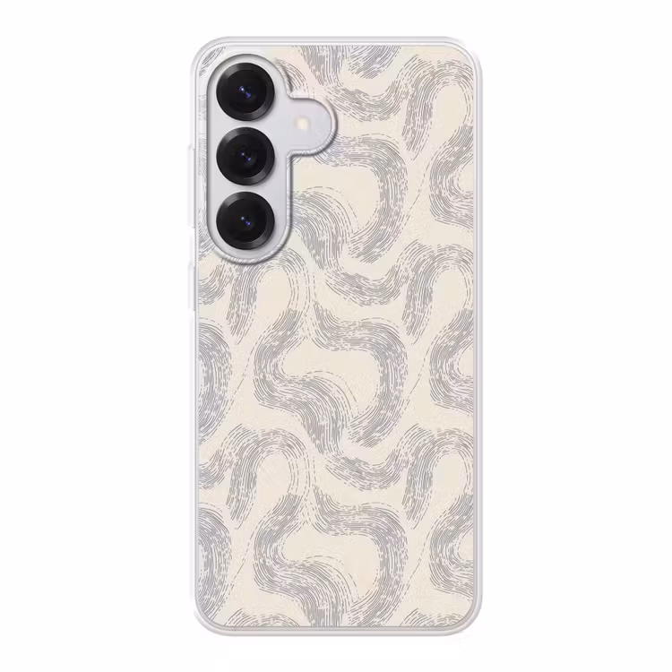 Lijnen - Patroon - Beige - Minimalistisch Telefoonhoesje Samsung Galaxy S26 klein 975 -3d