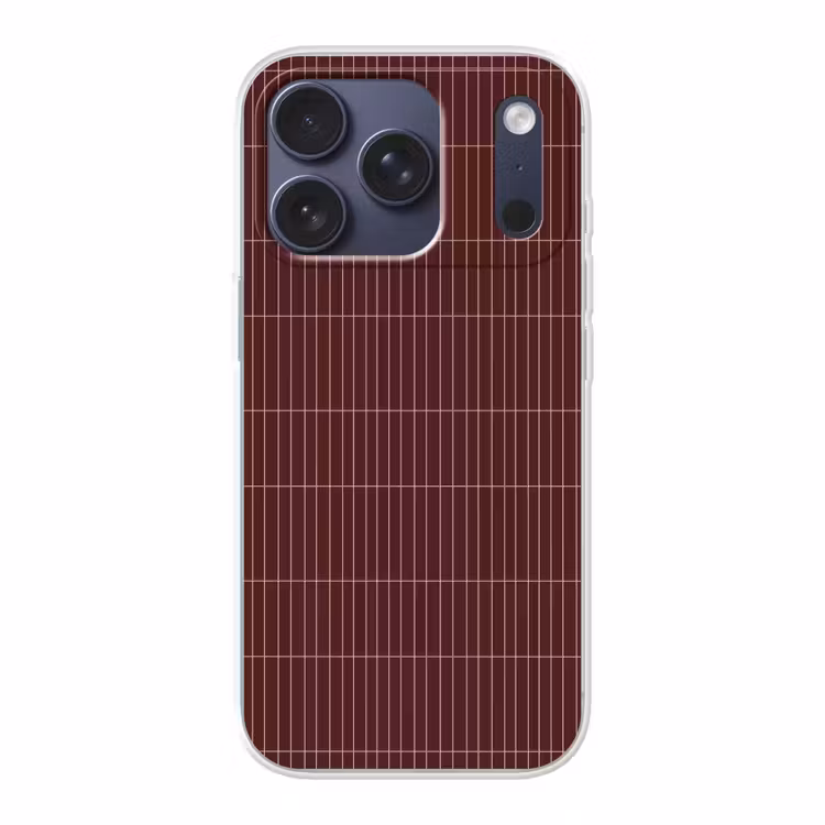 Lijnen - Patroon - Bordeaux Telefoonhoesje iPhone 17 Pro klein 878 -3d