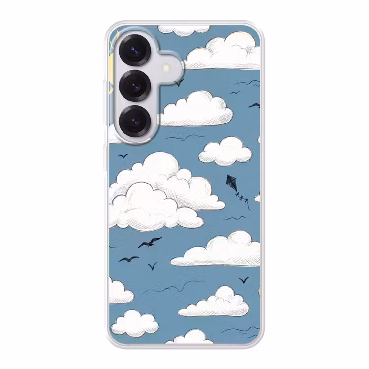 Lucht - Zon - Wolken - Natuur - Blauw Telefoonhoesje Samsung Galaxy S26 klein -3d