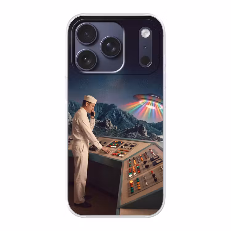 Telefoonhoesje - Man - Controlekamer - Strand - Man - Controlekamer - Strand Telefoonhoesje iPhone 17 Pro klein