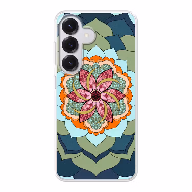Mandala - Geometrisch - Kunst - Decoratief - Kleurrijk Telefoonhoesje Samsung Galaxy S26 klein -3d