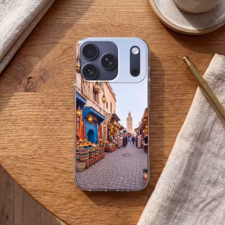 Telefoonhoesje - Markt - Oosters - Kleurrijk - Markt - Oosters - Kleurrijk Telefoonhoesje iPhone 17 Pro klein