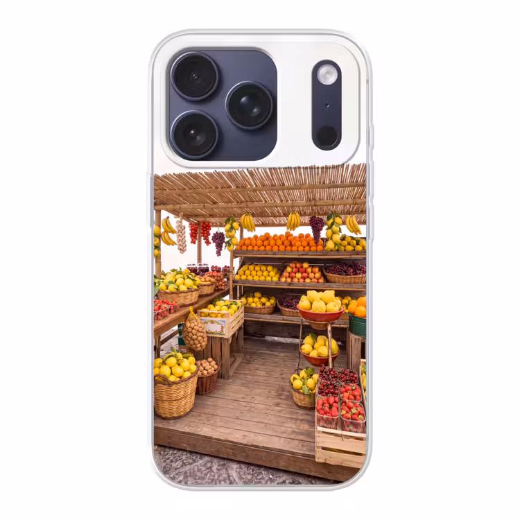 Telefoonhoesje - Marktkraam - Fruit - Vers - Marktkraam - Fruit - Vers Telefoonhoesje iPhone 17 Pro klein