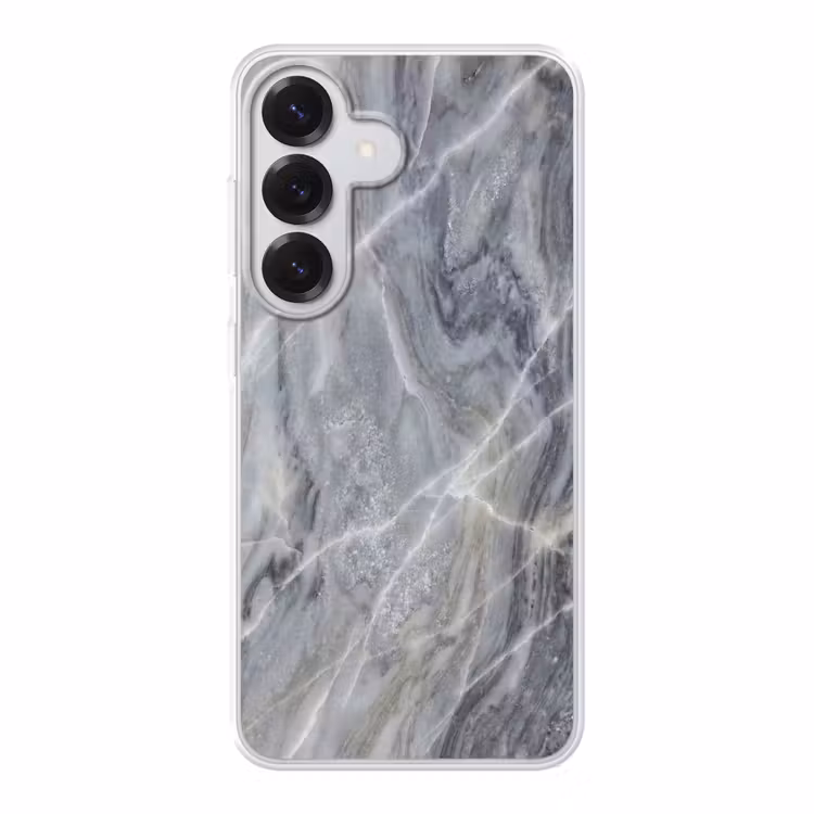 Marmer - Ader - Patroon - Abstract - Grijs Telefoonhoesje Samsung Galaxy S26 klein -3d