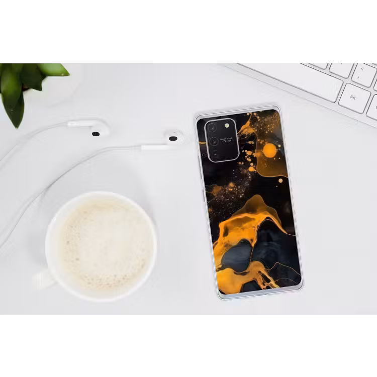 Marmer - Goud - Zwart - Abstract - Modern Telefoonhoesje Samsung Galaxy S10 Lite klein -oordopS10Lite