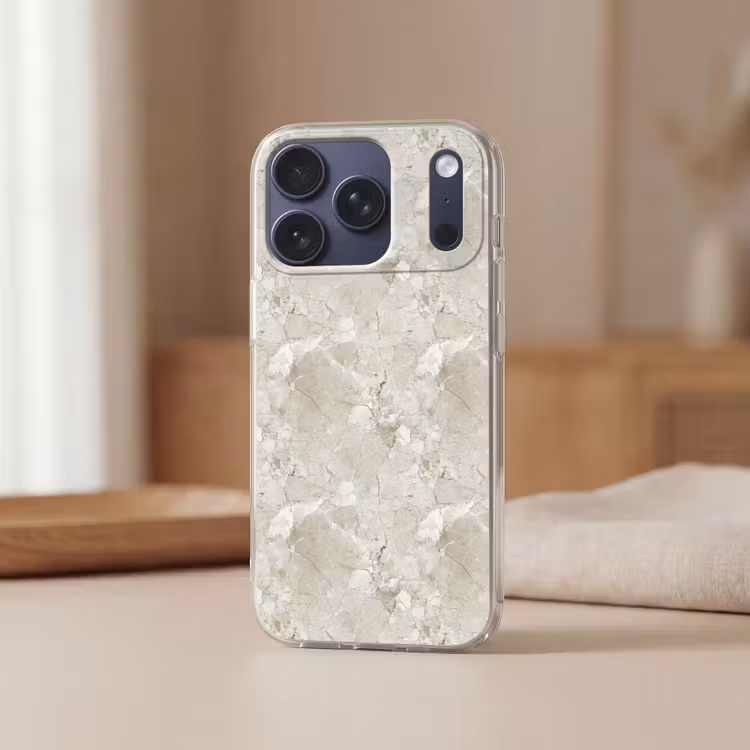Marmer - Grijs - Aders Telefoonhoesje iPhone 17 Pro klein 878 -sfeer2
