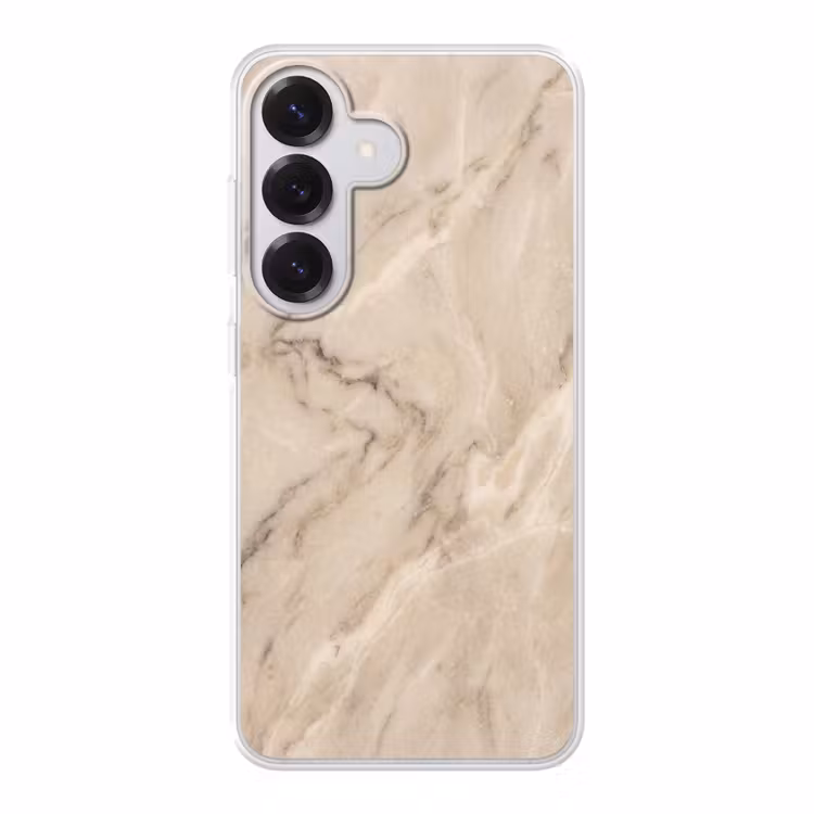 Marmer - Patroon - Abstract - Modern - Beige Telefoonhoesje Samsung Galaxy S26 klein -3d