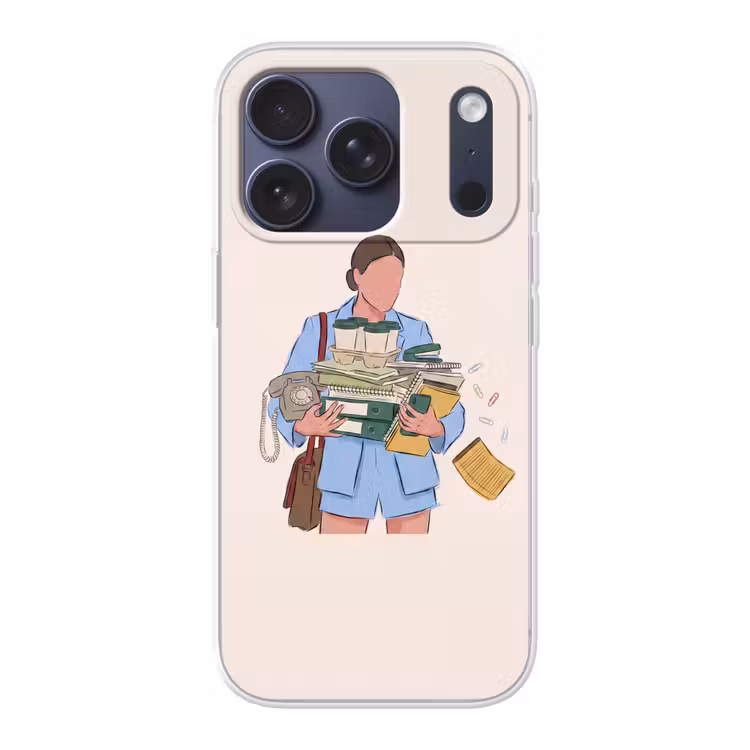 Mens - Kantoorartikelen - Werk - Modern Telefoonhoesje iPhone 17 Pro klein -3d