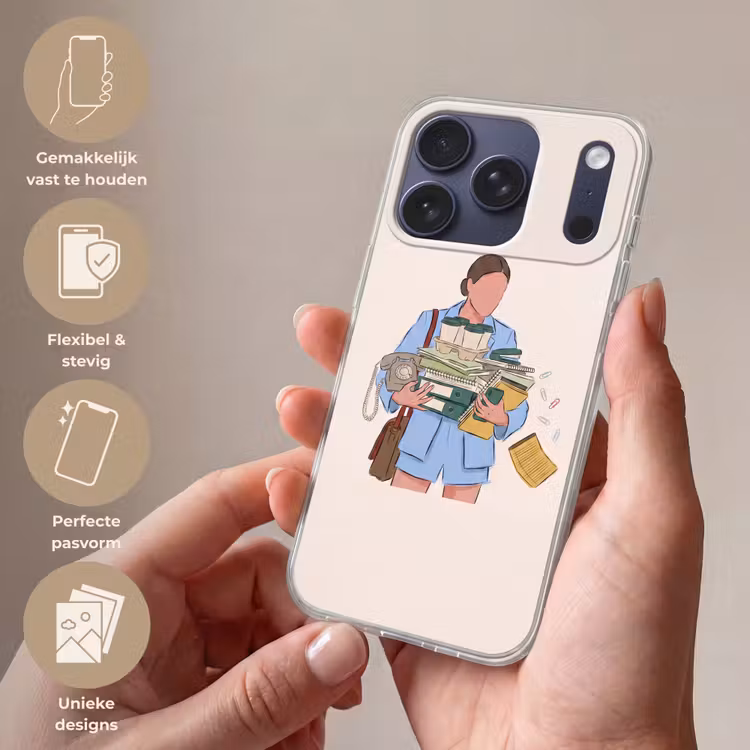 Mens - Kantoorartikelen - Werk - Modern Telefoonhoesje iPhone 17 Pro klein -sfeer3_NL