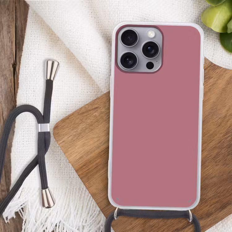 Antique - Mauve - Roze Hoesje iPhone 16 Pro Max met koord klein 804 -sfeer4