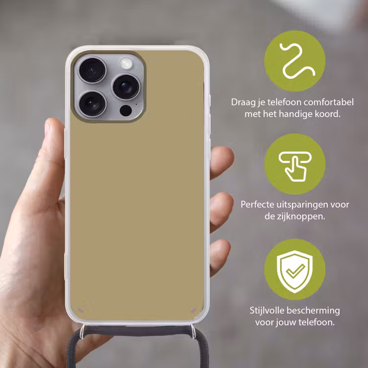 Antique - Moss - Groen Hoesje iPhone 16 Pro Max met koord klein 804 -sfeer2_NL