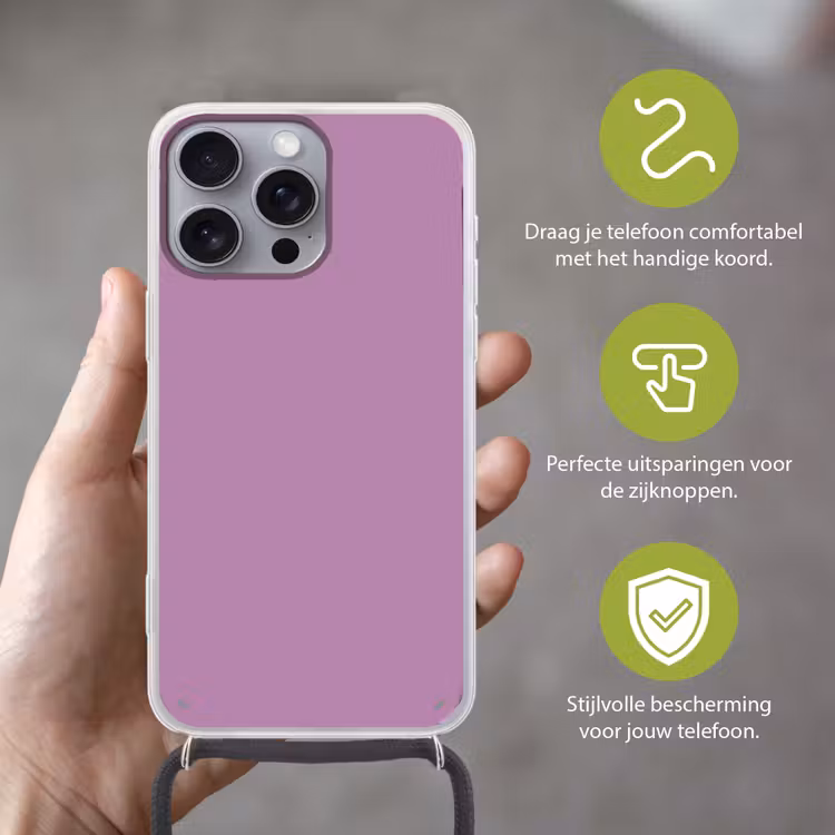 Antique - Orchid - Paars Hoesje iPhone 16 Pro Max met koord klein 804 -sfeer2_NL