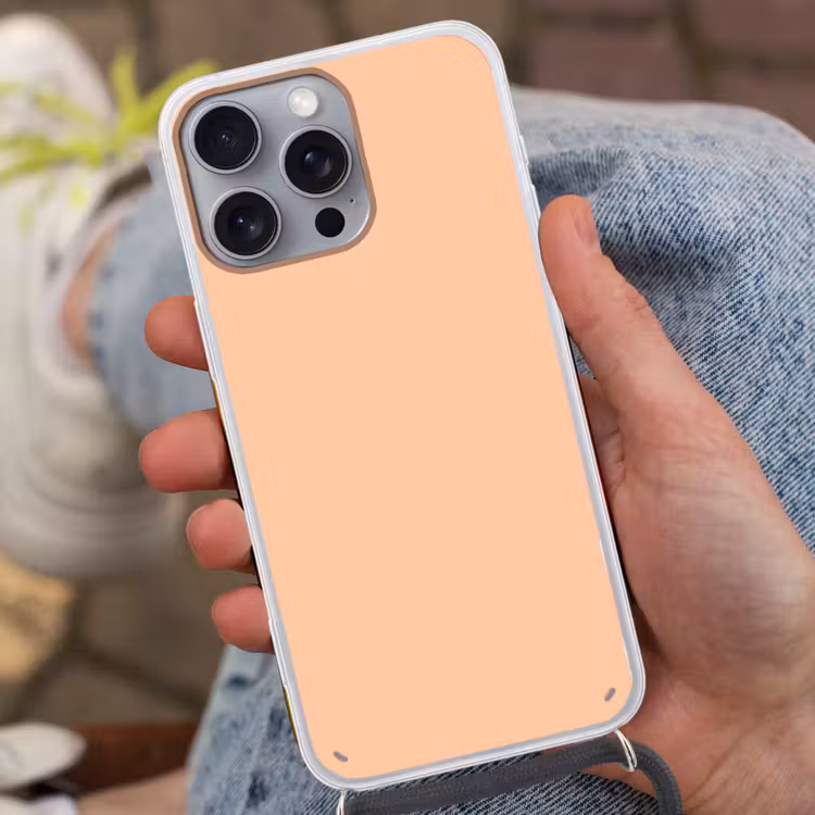 Apricot - Blush - Nude Hoesje iPhone 16 Pro Max met koord klein 804 -sfeer3