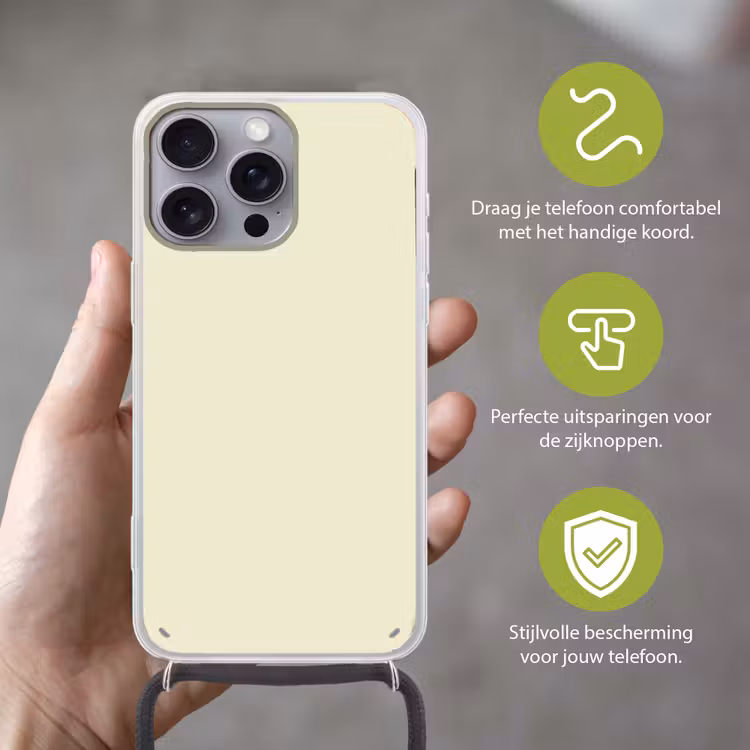 Arctic - Daisy - Nude Hoesje iPhone 16 Pro Max met koord klein 804 -sfeer2_NL