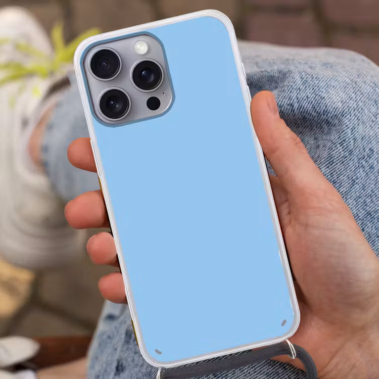 Baby - Blue - Blauw Hoesje iPhone 16 Pro Max met koord klein 804 -sfeer3