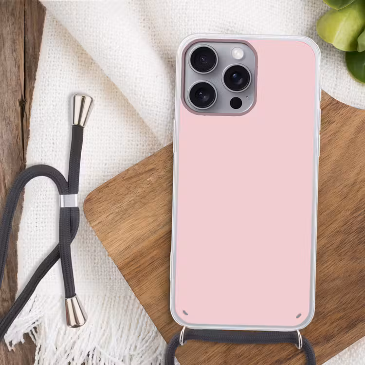 Blush - Pink - Roze Hoesje iPhone 16 Pro Max met koord klein 804 -sfeer4