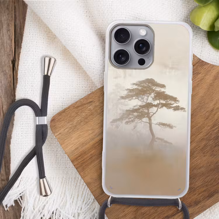 Boom - Oosterse stijl - Landschap Hoesje iPhone 16 Pro Max met koord klein -sfeer4