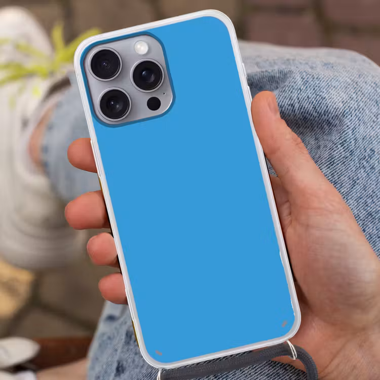 Cerulean - Breeze - Blauw Hoesje iPhone 16 Pro Max met koord klein 804 -sfeer3