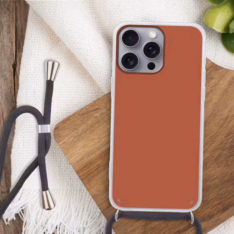 Copperhead - Oranje - Bruin Hoesje iPhone 16 Pro Max met koord klein 804 -sfeer4