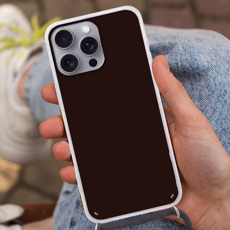 Deep - Obsidian - Bruin Hoesje iPhone 16 Pro Max met koord klein 804 -sfeer3