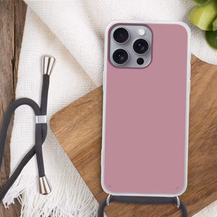 Dusty - Mauve - Paars Hoesje iPhone 16 Pro Max met koord klein 804 -sfeer4