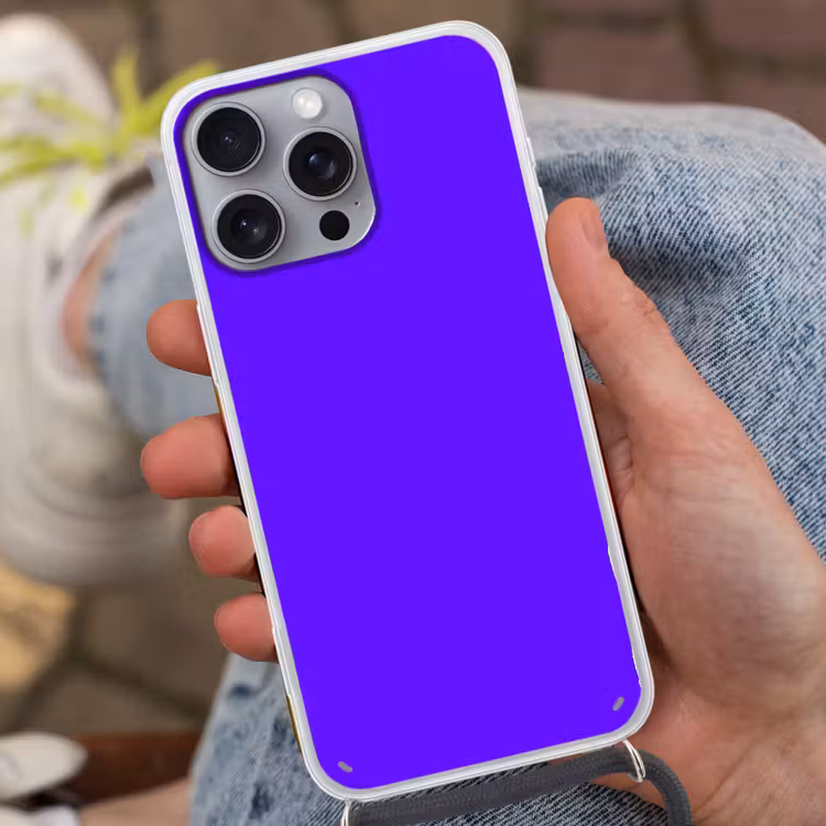 Electric - Indigo - Paars Hoesje iPhone 16 Pro Max met koord klein 804 -sfeer3