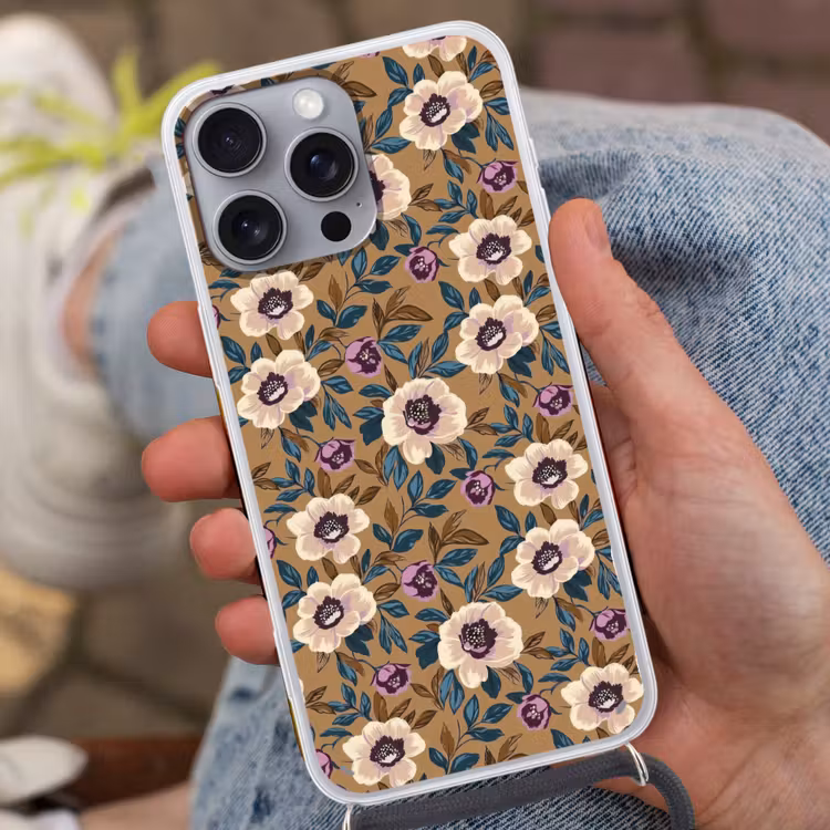 Floraal - Stilleven - Kleurrijk Hoesje iPhone 16 Pro Max met koord klein 804 -sfeer3