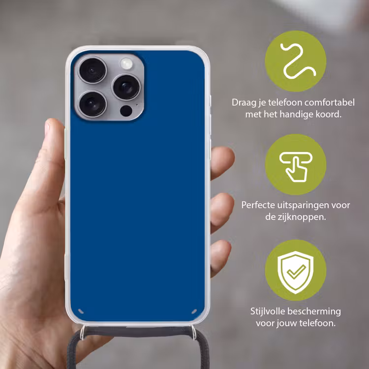 Free - Groove - Blauw Hoesje iPhone 16 Pro Max met koord klein 804 -sfeer2_NL