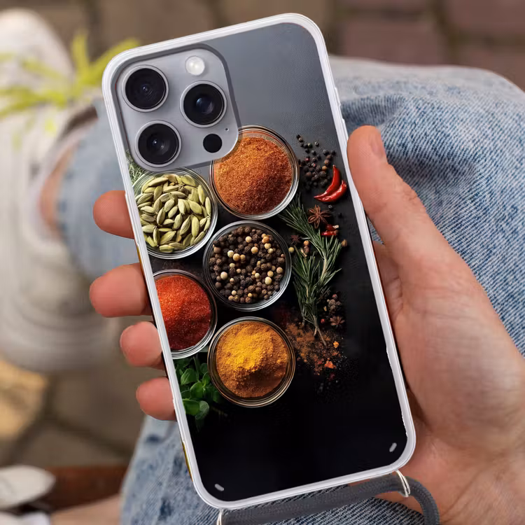 Glazen - Bakjes - Blaadjes - Kruiden Hoesje iPhone 16 Pro Max met koord klein -sfeer3
