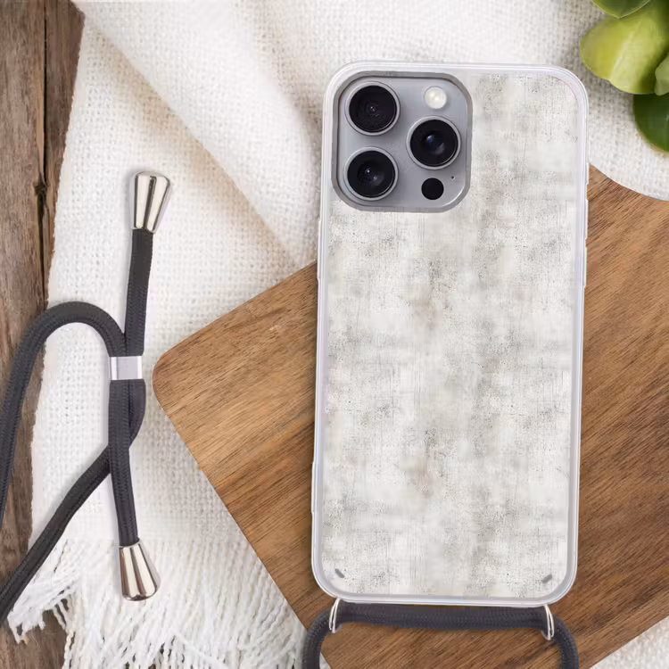 Grijs - Beton - Verweerd Hoesje iPhone 16 Pro Max met koord klein 804 -sfeer4