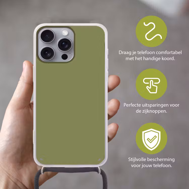 Herbal - Matcha - Groen Hoesje iPhone 16 Pro Max met koord klein 804 -sfeer2_NL
