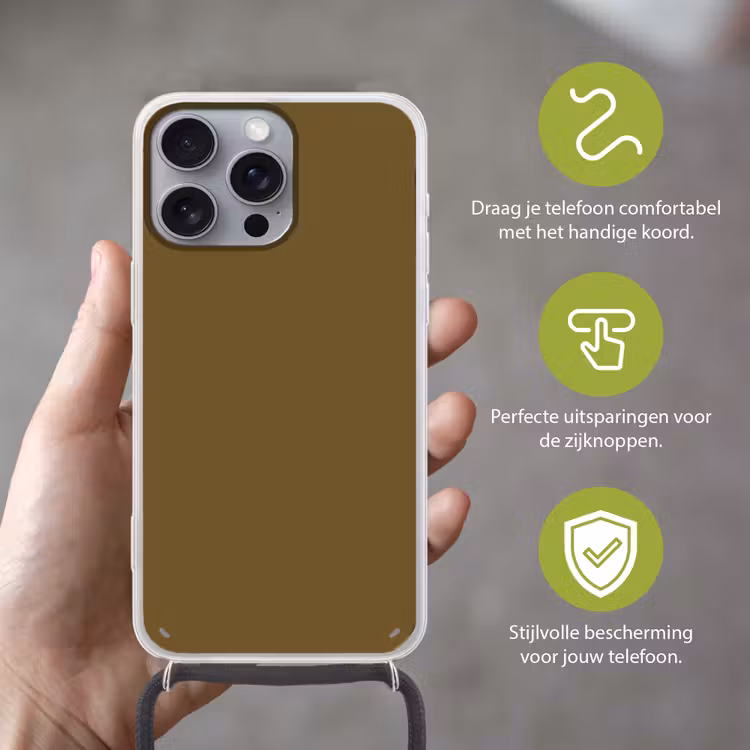 Hunter - Groen - Herfst Hoesje iPhone 16 Pro Max met koord klein 804 -sfeer2_NL