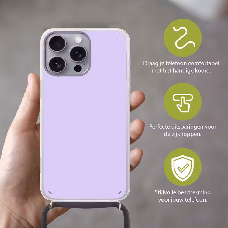 Light - Orchid - Paars Hoesje iPhone 16 Pro Max met koord klein 804 -sfeer2_NL