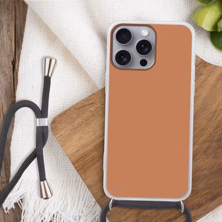 Little - Italy - Oranje Hoesje iPhone 16 Pro Max met koord klein 804 -sfeer4