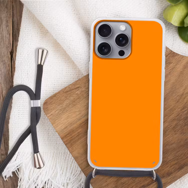 Marigold - Glow - Oranje Hoesje iPhone 16 Pro Max met koord klein 804 -sfeer4