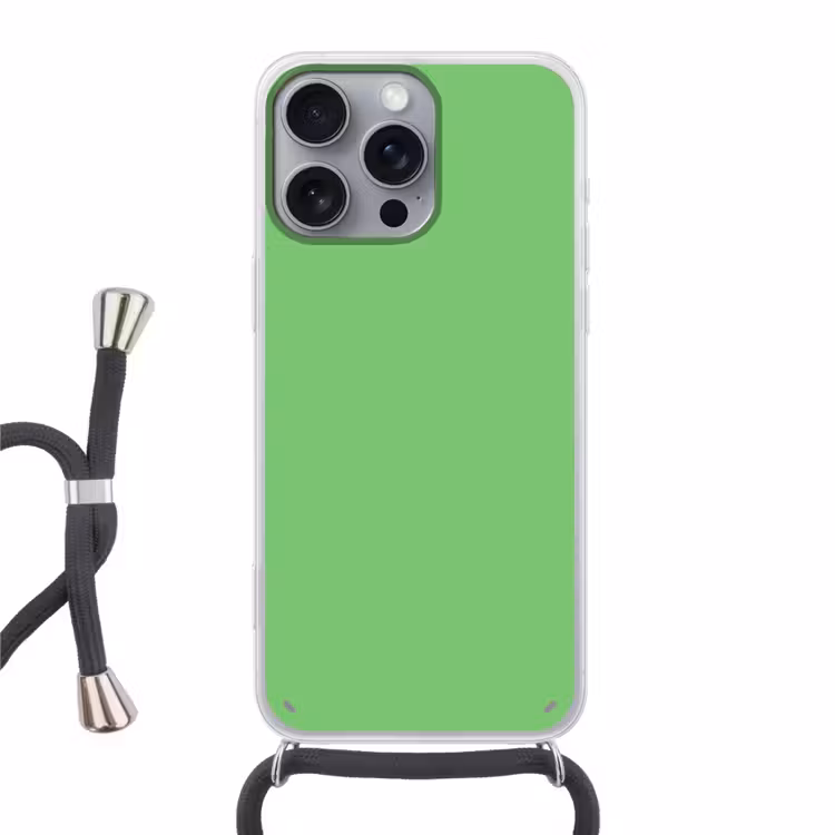 Meadow - Green - Groen Hoesje iPhone 16 Pro Max met koord klein 804 -3d